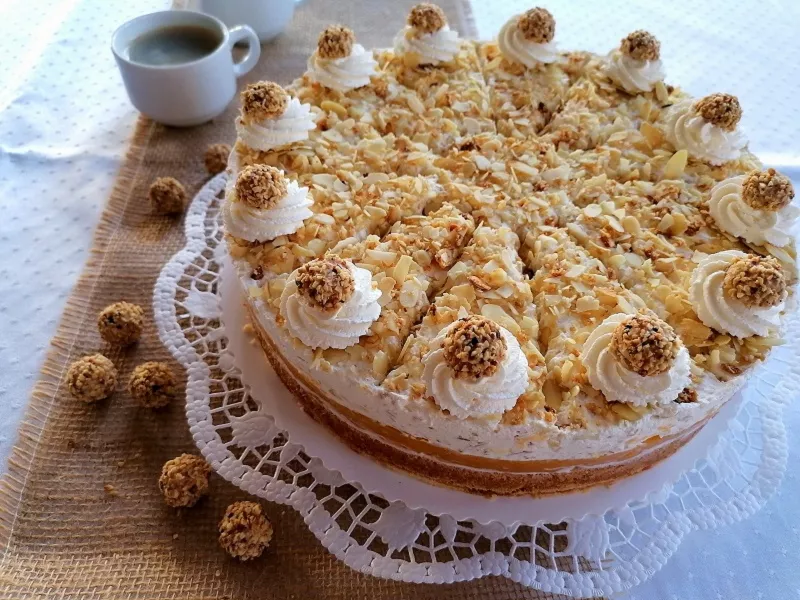 Giotto-Pfirsich-Maracuja Torte